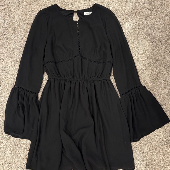 Speechless Black Mini Dress - Picture 3 of 5